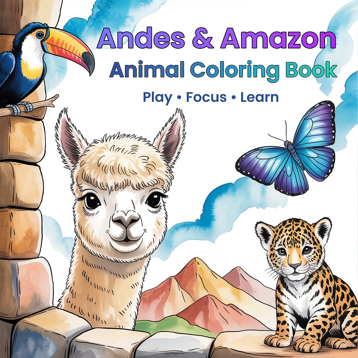 Andes & Amazon Animal Coloring Book for Kids