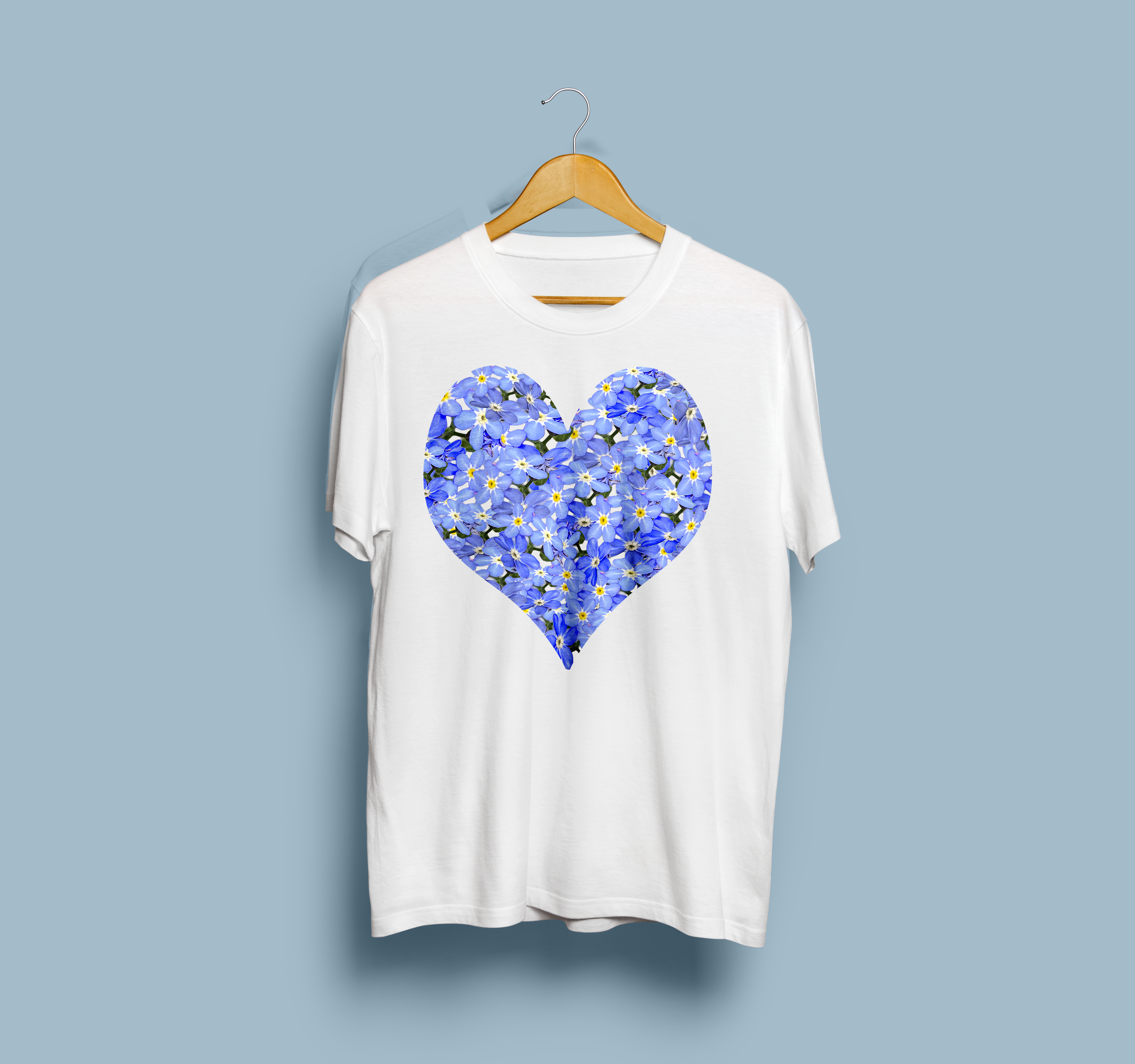 Vergissmeinnicht Herz T-Shirt