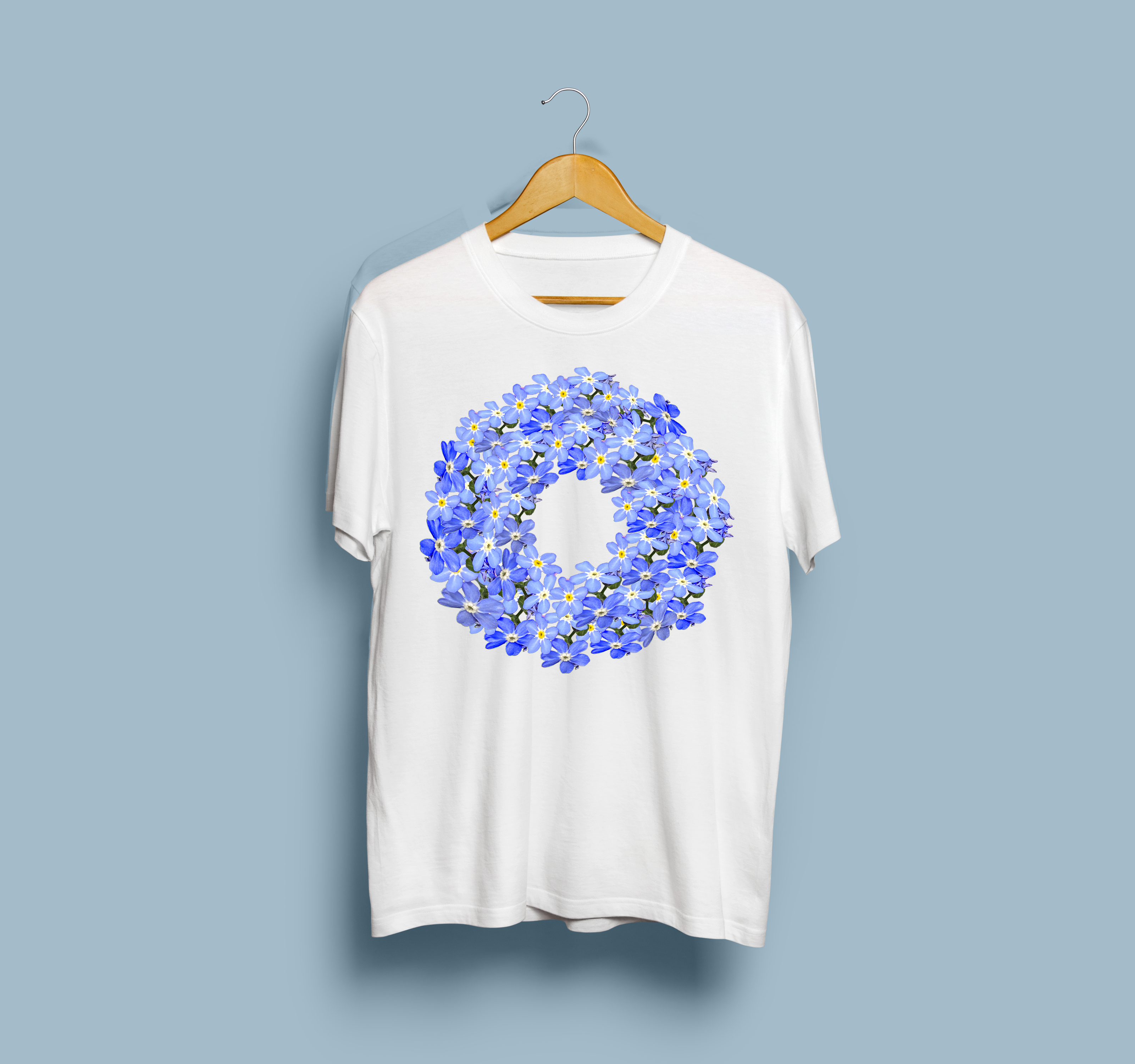 Vergissmeinnicht Kranz T-Shirt